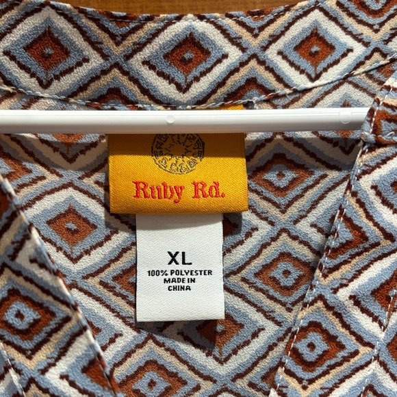 Ruby Rd Patterned Women's Top - Multicolor❤️ - Picture 2 of 3